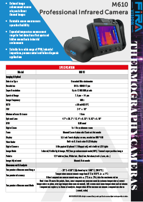 M610 - Cámara termográfica profesional con display giratorio
